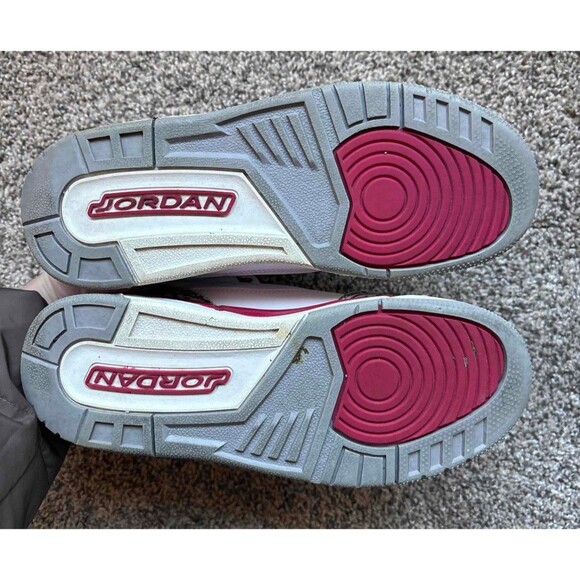 Nike Air Jordan 3 Retro Cardinal Red Size 6.5 Youth (Size 8 Women's) - Picture 5 of 7